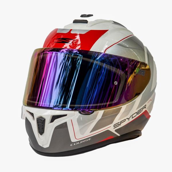 KASK spayder ( WHİTE RED )